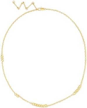 14K Gold Plated Choker Necklaces for Women, Dainty Gold Statement Link Chain Necklaces Irregular Paperclip Necklace for Women Trendy Minimalist Jewelry Gifts for Women