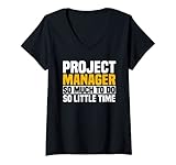 Photo Gallery donna project manager leader dipendente così tanto da fare poco tempo maglietta con collo a v Photo Gallery donna project manager leader dipendente così tanto da fare poco tempo maglietta con collo a v