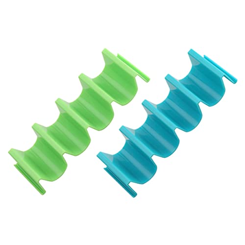 FUNOMOCYA Taco Rack Stand 2 Pack Plastic Taco Holders Mexican Food Stand Pp Material Perfect for Outdoor Events