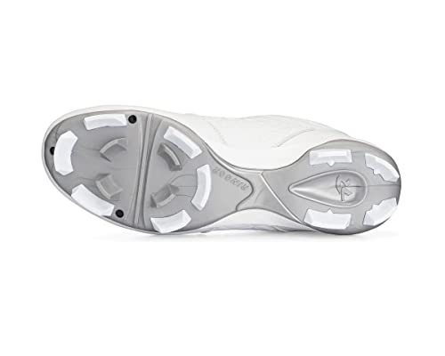 Rip-It Diamond Girls Softball Cleats | Softball Shoes For Young Female Athletes | White/White, Size 5 #TOP4