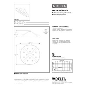 DELTA FAUCET Rubber Limited RP61274 Raincan Showerhead, Chrome - image 3