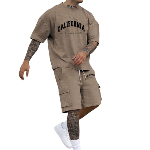 Tenue de sport respirante pour homme avec short et t-shirt confort