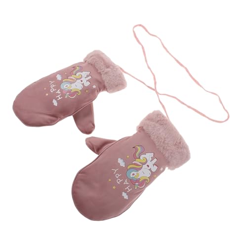 Mitones de esquí de unicornio rosa, el regalo perfecto para jugar en la nieve