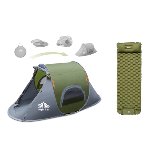 Carpa Pop-up Night Cat para 1 Persona con Colchoneta