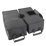 pakoula Square Detachable Outdoor Umbrella Base Weight Bags, with Side Slot Opening,Heavy Duty Patio Weatherproof Sand Umbrella Base Weight Bag for Outdoor, Lawn, Garden - Easy Set up (Square)