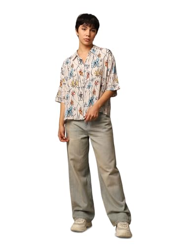 Image of ONLY Women's Cotton Floral Regular Fit Shirt