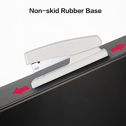 Deli Stapler, Desktop Staplers with 640 Staples, Office Stapler, 25 Sheet Capacity, White - Image 6