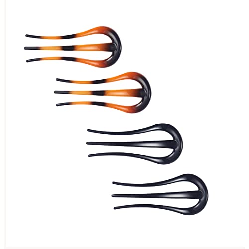 minihope Garfos de cabelo franceses concha de tartaruga em forma ...