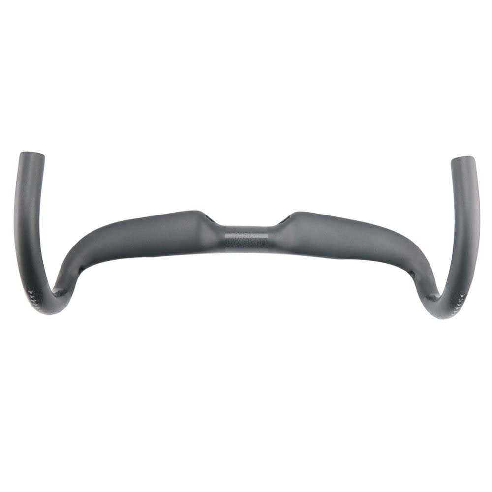 Guidon Aero pour vélo de route 31,8 mm en fibre de carbone Barres de chute de vélo Largeur 400 mm 420 mm 440 mm Cycles compacts Guidon courbé Convient pour VTT BMX