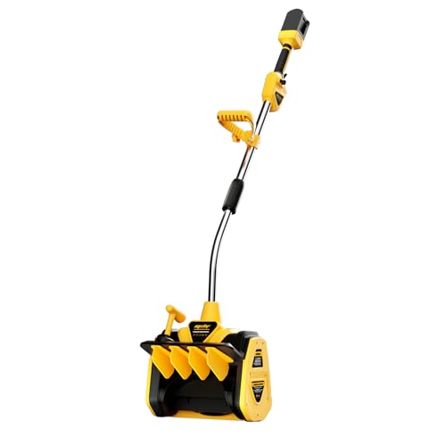 Mellif 40V Cordless Snow Shovel for Dewalt 20V MAX Battery, Brushless Electric Power Snow Thrower, Handheld Snow Blower with 13.2' in. Width 8' in. Depth, 26.5' ft Throwing Distance (No Battery)