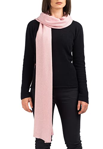 DALLE PIANE CASHMERE - Large écharpe 100% cachemire - Made in Italy - Femme/Homme, Couleur: Rose, Taille unique