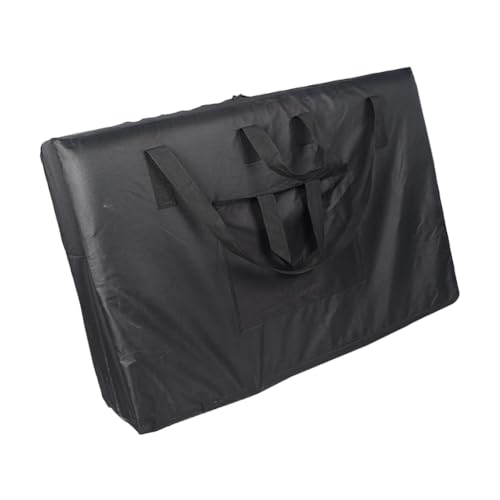 Massage Table Carrying Bag, Universal Portable Massage Bed Carry Case Canvas SPA Folding Tables Professional Shoulder Strap Bag Accessories Equipment Black for Face Cradle Salon Tattoo Chair Storage