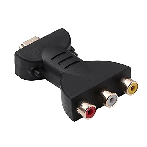 Lonrtesw Compatible con A 3 RGB Adaptadores de Video y Audio -Male To 3 Video Audio Adaptador Conector de Componente