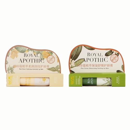 ROYAL APOTHIC �A���R�����b�v�o�[��, �ێ��E�Ȃ߂炩�E�n�����A�b�v, �V�R����90%�ȏ�z��, �I���[�u�ʎ����E�z�z�o��q���z��, �����E��ԗp, 3.2g (2�_�Z�b�g)