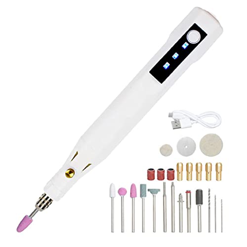 5V Cordless Rotary Tool Kit, Electric DIY Mini Grinder Kit, 3 Variable Speeds, Powerful Engraver, Sander, Polisher, 24 Easy Change Accessories, Craft Tool for Handmade and DIY