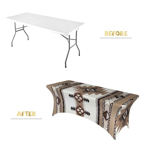 Nappe de table extensible 1,8m EdWal imprimée pour masquer les imperfections de vos tables - 5