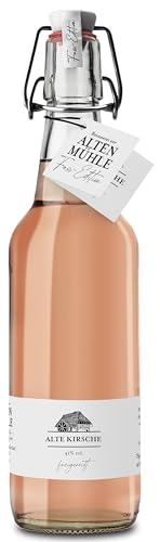 Brennerei Zur Alten Mühle - Alte Kirsche Fass-Edition - feiner Kirsch Hausschnaps in der klassischen Bügelflasche - milder Obstler fassgereift im Schwarzwald 1 x 0.5l