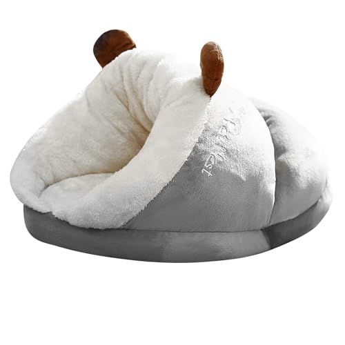 PETCUTE Letto Soffice per Cani a Forma di Pantofola,Letto per Gatti Inverno,Letto Caldo per Animali Domestici con Fondo Antiscivolo,Divano per Cani Lavabile,Cuccia per Gatto Interno