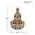 Calm Buddha Zen Outdoor Water Fountain with Light LED 14" High Faux Sandstone Resin Meditation Decor for Garden Patio Yard Home Lawn Porch House Relaxation Exterior Balcony Roof - John Timberland