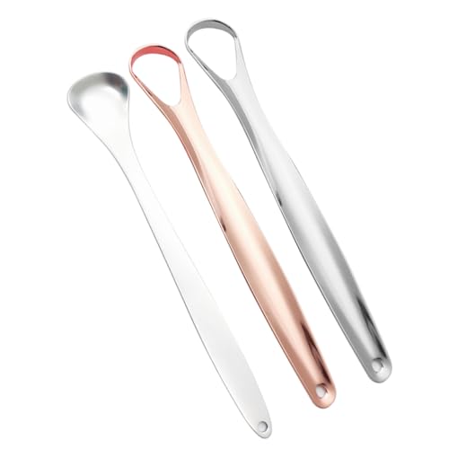 Baluue Scraper Set 2 Double-sided Scrapers Oral Cleaning Tools for Bad Breath Relief