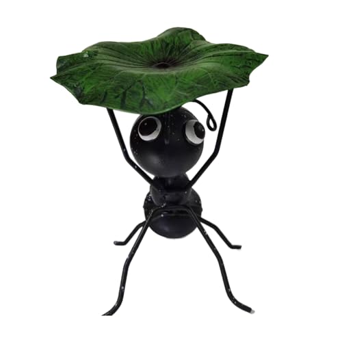 Rrlihjgu Decoración de Hormigas - Estatuas De Jardín Hormiga Levantando Hoja | Escultura de Animales de Metal, Adornos para Hogar y Jardín, Accesorios para Balcón, Patio, Interior y Exterior