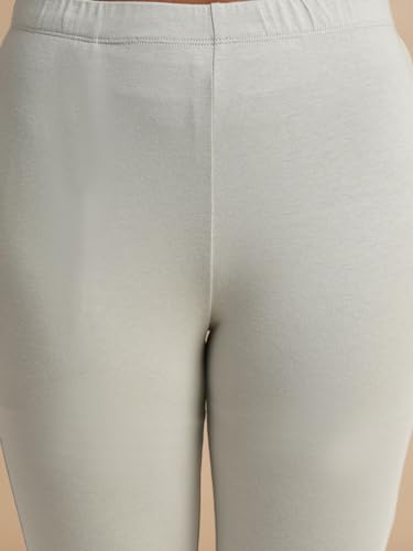 Image of ONE SKY Women Full Length Leggings | Cotton Modal Spandex Blend | High Waist Stretchable & Bio-Washed Fabric | Colour-Lock Technology | Comfortable Leggings for Women