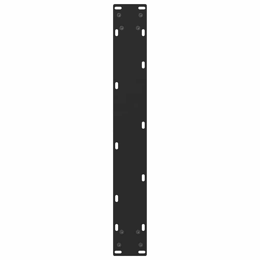 vidaXL Patas para Mesa de Bar Negras (2 Unidades, 60 x 90-91 cm, Acero)