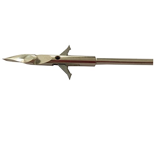 Jiexi Hwyp 6.2" Stainless Steel Crossbow Slingshot Fishing Arrow Spiral Tip 2 Blades Pack Of 6 #TOP2
