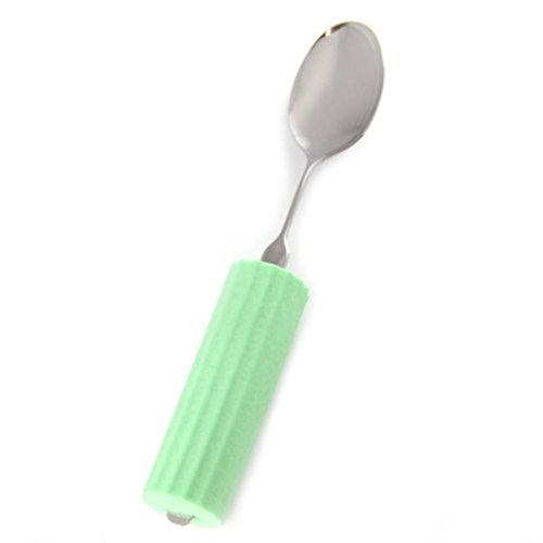 (まとめ)(まとめ)フセ企画 食事用具 オールステンレスハンドル・シリコンスポンジ付(1)スプーン大 5230 N-1/SS-28【×3セット】