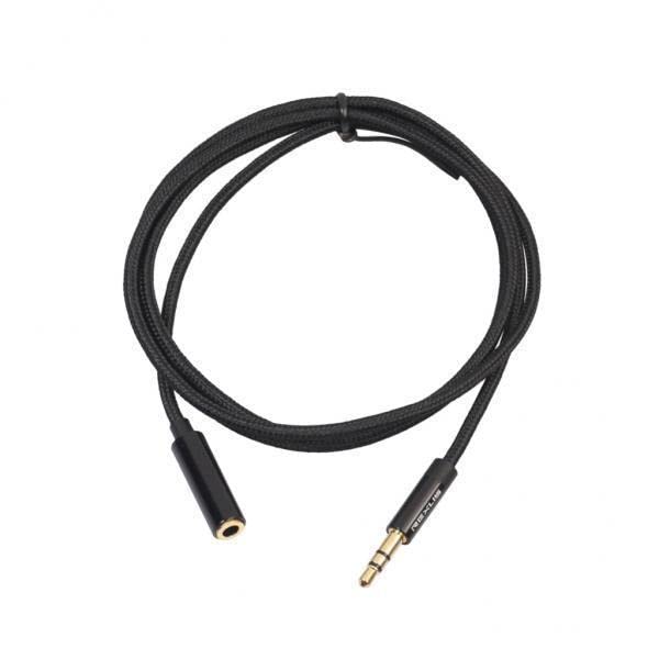 merishopp 2xheadphone extension cable 3.5mm jack male to female aux cable black 1 m|cell phones & accessories | cell phone & smartphone parts