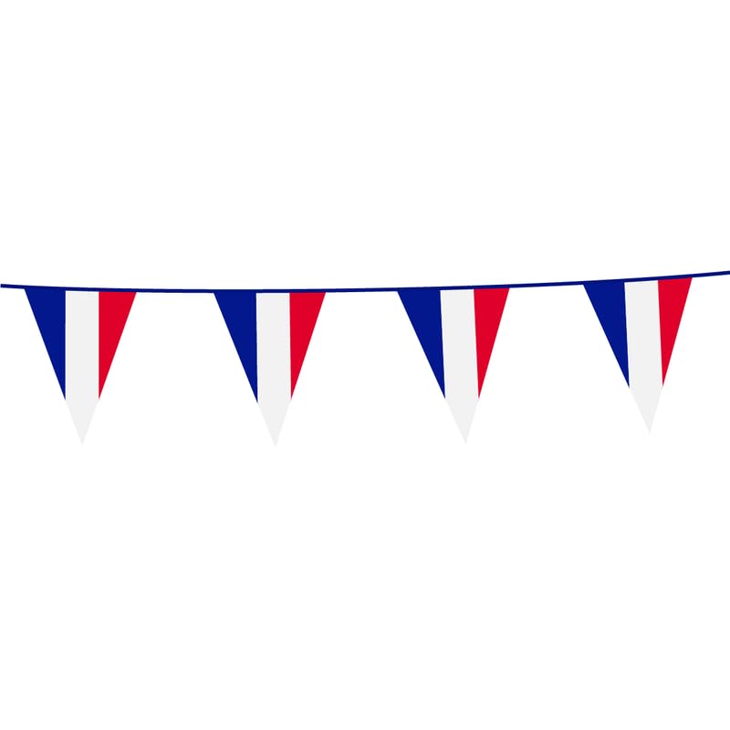 Playflip Frankreich Party Deko Set 249 TLG. Partyset Partydeko blau weiß rot Tricolore Fussball EM WM