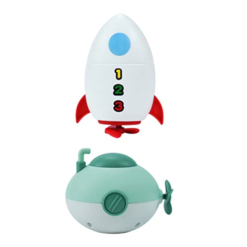 ifundom 2 Piezas De Bañera De Agua para Bañera para Bebés Suministros De Baño Ducha A Cuerda Baño con Mecanismo De Relojería Baño De Plástico