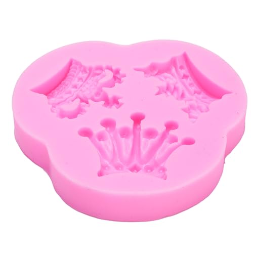LMHHMIN Corona de Silicona Molde de Fondant Bandeja de Horno de Silicona Reutilizable para decoración de Pasteles Chocolate Caramelo