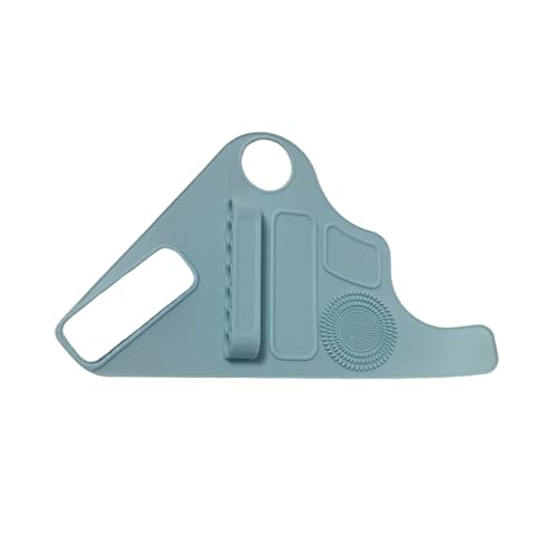 Nocwpsi 1Pc Makeup Palette Makeup Pad Wrist Strap Makeup Brush Holder,Blue