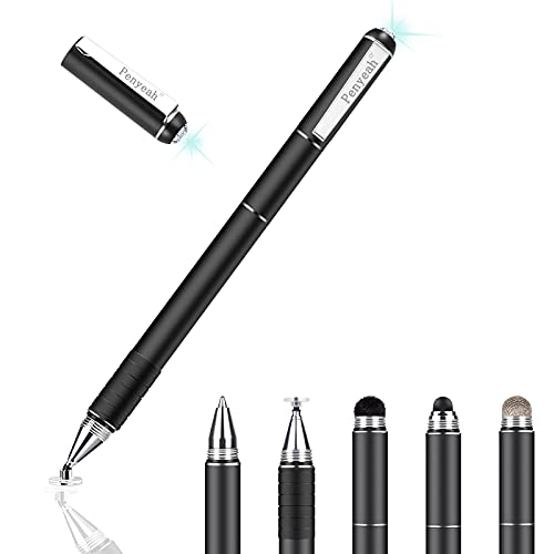 Penyeah Diamond Stylus Pen for iPad, Multi-Tips Capacitive Stylist Pens for Touch Screens, Universal for Apple iPhone/Ipad/Android/Microsoft/Surface Laptop Tablet - Black Penyeah Diamond Stylus Pen for iPad, Multi-Tips Capacitive Stylist Pens for Touch Screens, Universal for Apple iPhone/Ipad/Android/Microsoft/Surface Laptop Tablet - Black