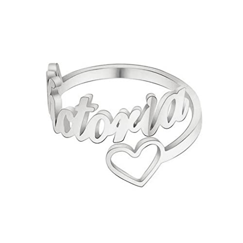 Personalized Name Ring Custom Promise Ring 925 Sterling Silver Name Rings Personalized for Her Customize Mother Rings Personalized Jewelry Gift for Women Mother BFF