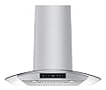 VENFAN 30 inch Wall Mount Range Hood - 1200 CFM with 8-Speed DC Motor, Kitchen Hood Vent with Gesture/Touch, Memory function, Stainless Steel & Tempered Glass Build