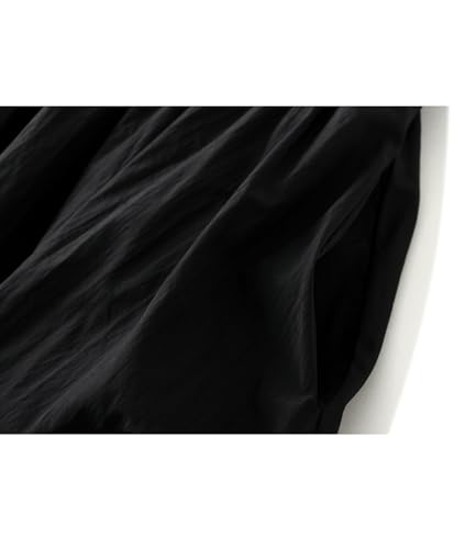 Femiserah Women's Elastic Waist A Line Midi Pompom Skirt Casual Lantern Skirt3