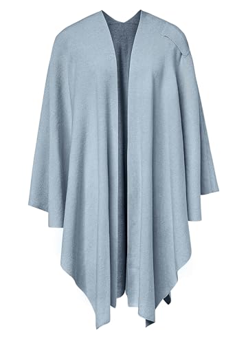 Image of PULI Womens Cross Front Poncho Shawl Wrap Elegant Wedding Formal Gift
