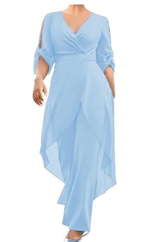 Mother of The Bride Pant Suits for Wedding Chiffon Formal Outfits Grandmother Dresses Women's Jumpsuit2