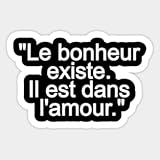 Kiss Cut Sticker Funny Citations Sur L'Amour/Phrase Romantique Courte/Phrase D'Amour/Citation Amoureuse Sticker, Vinyl Sticker, Funny Sticker, Gift Sticker