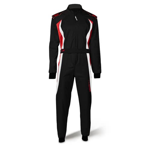 Speed Kartoverall Barcelona RS-2 Level 2 CIK FIA Approved Racing Suit Black / Red (XXL)