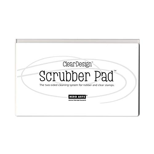 Clear Design Scrubber Pad Cleaner-7.5x4.5