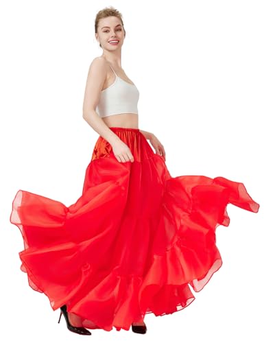 BEAUTELICATE Hoopless Petticoat A-line Petticoat Skirt for Women Under Dress Crinoline Underskirt2