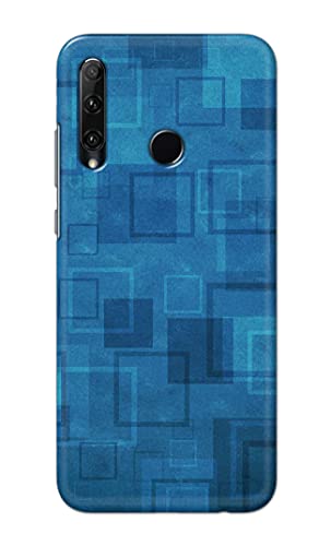 Image of Printed Hard Back Cover Case for Honor 20i | Huawei P Smart+ Plus 2019 | Honor 10i Back Cover (Plain Azure Blue) -1302