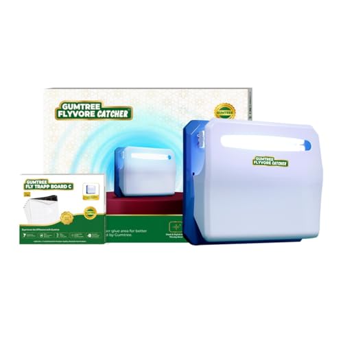 Image of Gumtree FlyVore Catcher | Electric Insect Trap with Dual 24W UV-A Tubes, Hidden Glue Board, 15 Extra Trapp Sheets | Sleek Fly Trap for Restaurants, Clinics, Offices & Hygienic Indoor Spaces