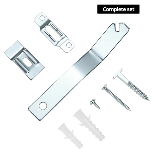 Image of QWORK Frame Lock Security Hanging Kit with T-Head Screws - 25 Pack, Theft Protection for Art Displays in Galleries, Museums