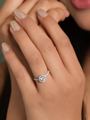 Image of Clara 925 Sterling Silver Minimal Daily Wear Adjustable Ring for Women | Gift for Birthday Anniversary | Rakhi Rakshabandhan Gift for Sister Bhabhi |Platinum Plated | Swiss Zirconia