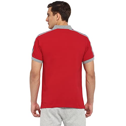 Image of OFF LIMITS Men Contrast Collar Cotton Polo T- Shirt