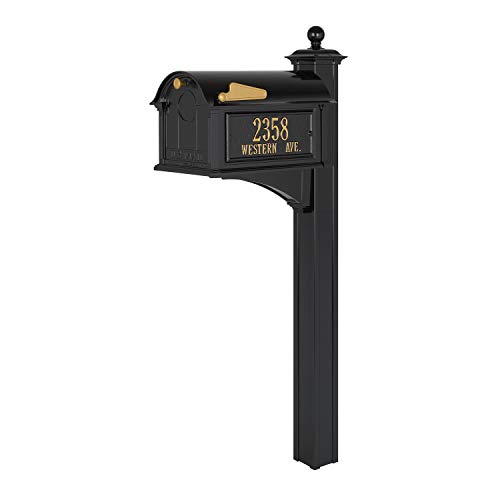 Whitehall 16646 Balmoral Mailbox, Black #TOP4